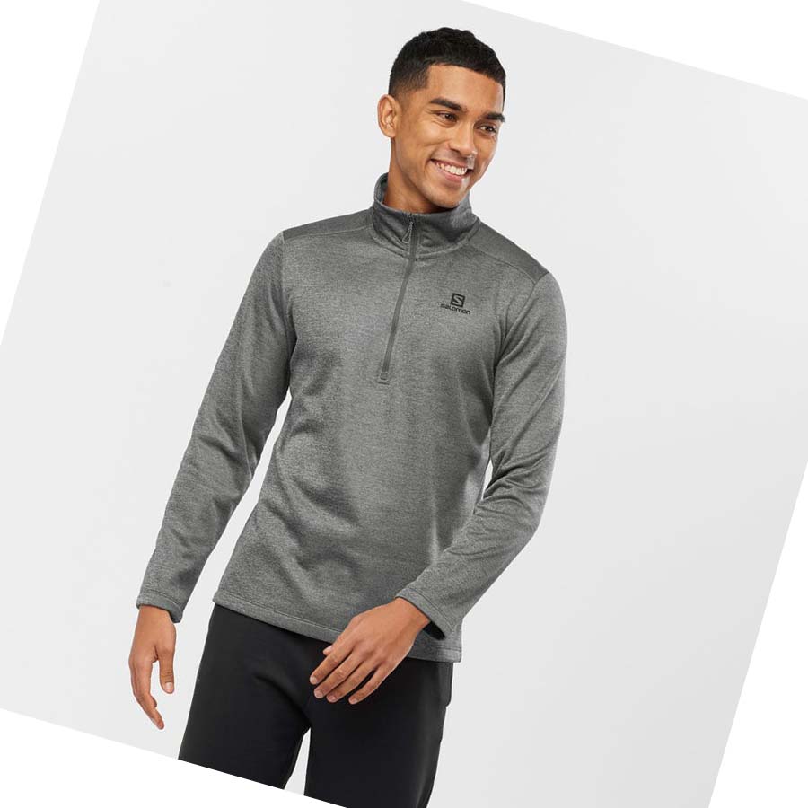 Sudadera Con Capucha Salomon ESSENTIAL LIGHTWARM SEAMLESS Hombre Grises | MX 3206FDN